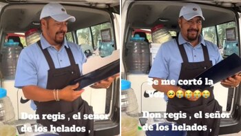 Joven sorprende a su padre