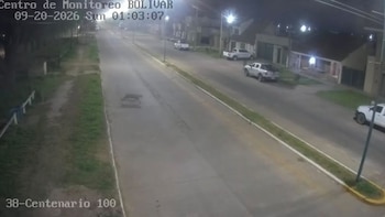 Un puma fue visto en el centro de Bolívar: cámaras de seguridad lo grabaron al salir de una escuela