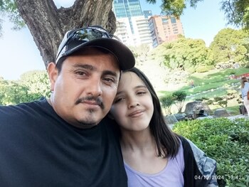 Mailén y su papá del