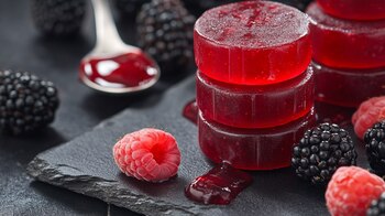 Gomitas de frutos rojos en