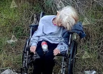 Nilda Perales fue encontrada sentada