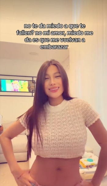 La influenciadora aborda de forma pública su temor a un nuevo embarazo y genera diversas reacciones entre sus seguidores por su sinceridad - crédito @manuelaqm__/ TikTok