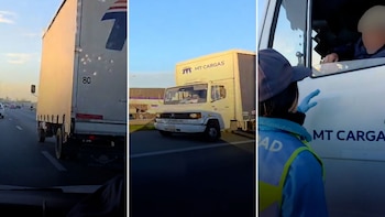 Un camionero cometió cinco infracciones simultáneas en la autopista Acceso Oeste y fue detenido
