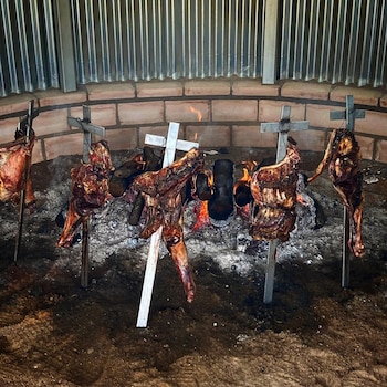 Cordero recental castellano asado en