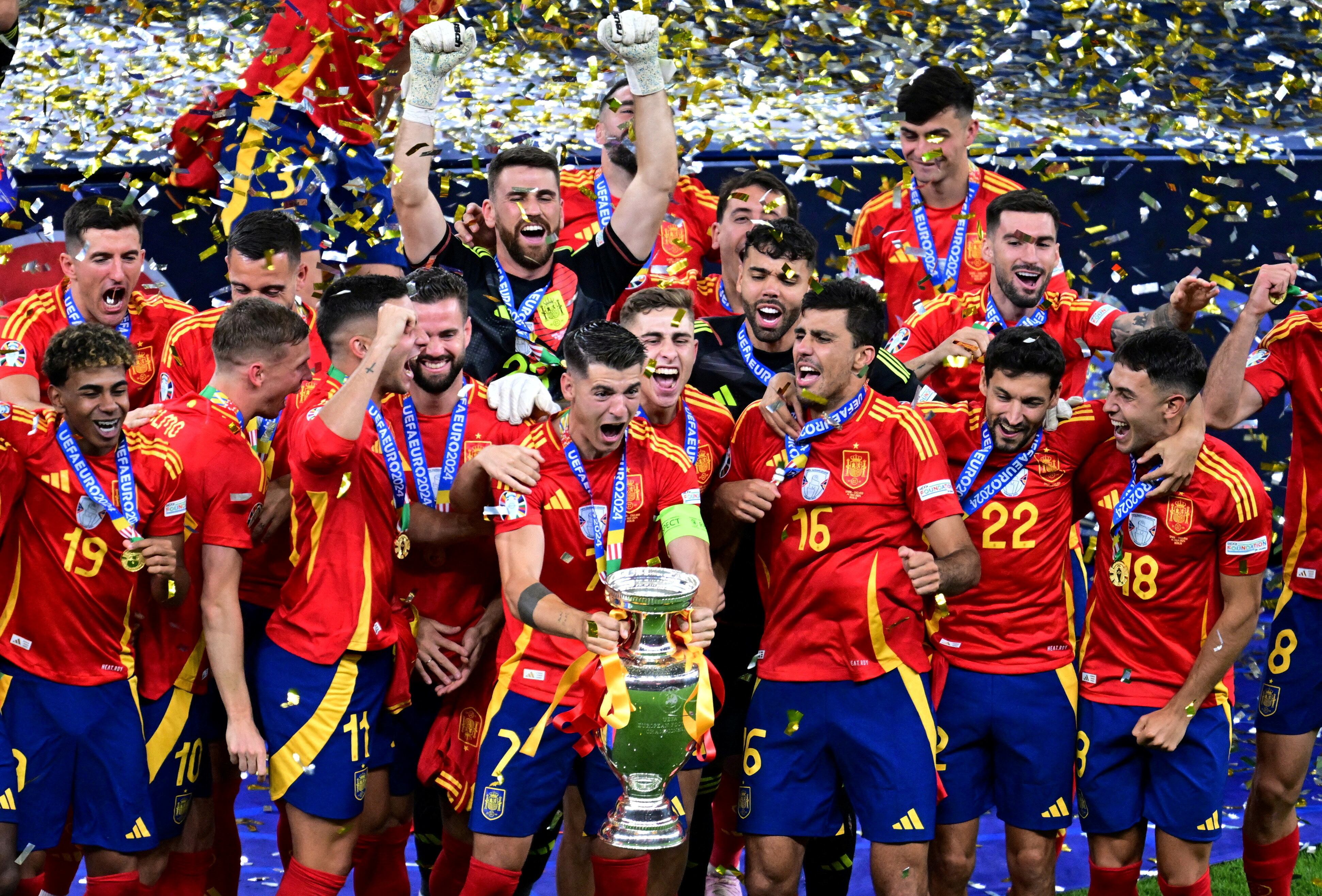 España llega como actual campeona de la Eurocopa, tras vencer a Inglaterra en el Estadio Olímpico de Berlín en 2024 (Crédito: Reuters)