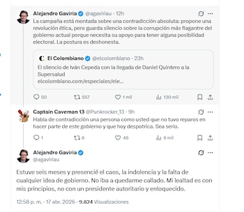 El exministro Alejandro Gaviria explicó por qué salió del Gobierno Petro - crédito @agaviriau/X