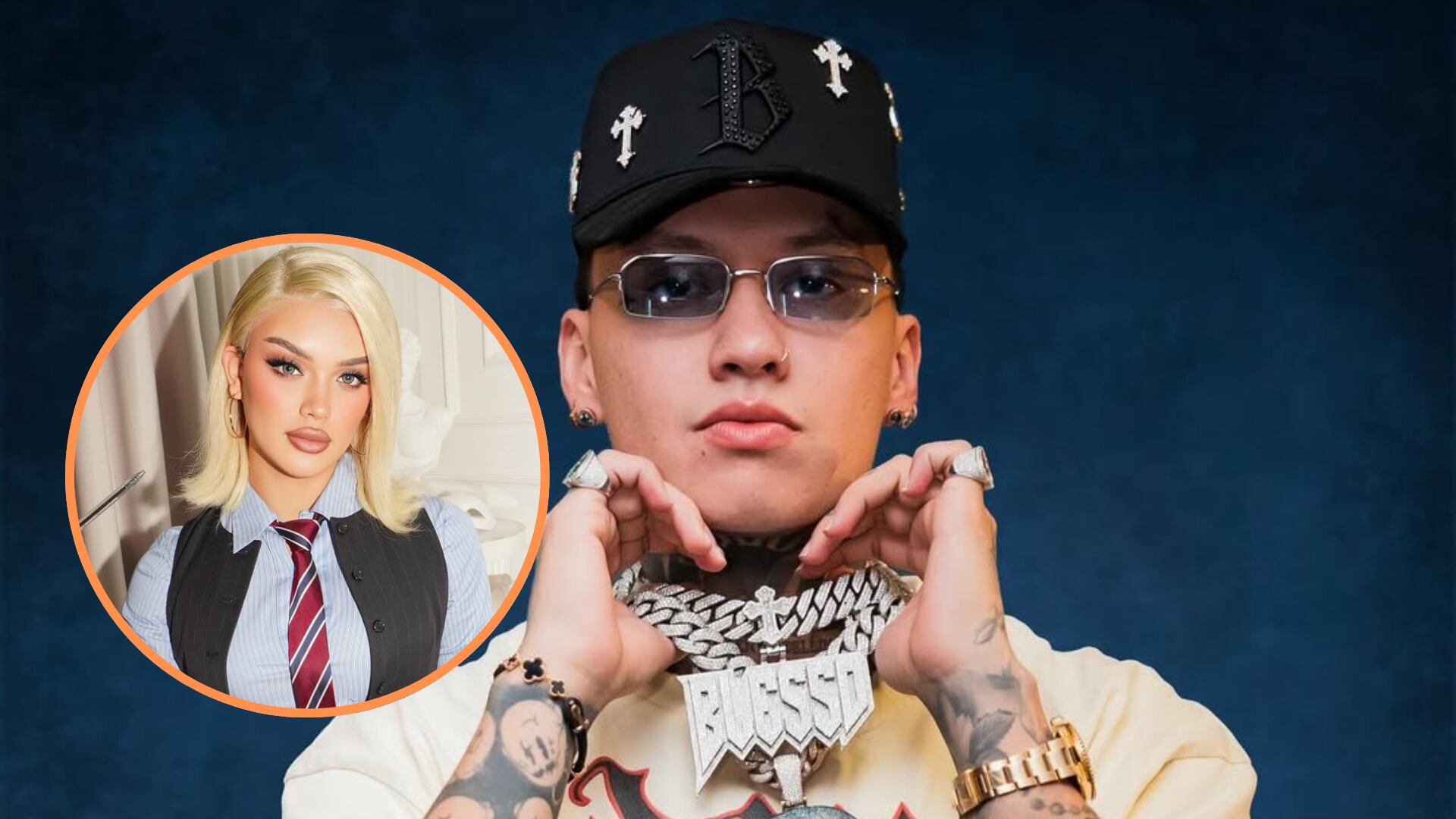 Blessd le pidió a Samantha aclarar los rumores sobre una supuesta relación clandestina que tuvo con el cantante paisa - crédito @blessd @samcorreat/ Instagram
