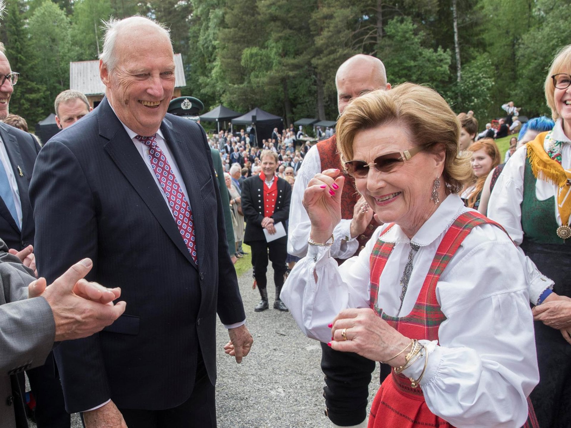 28/08/2026 Los Reyes Harald y Sonia de Noruega en una imagen de archivo.