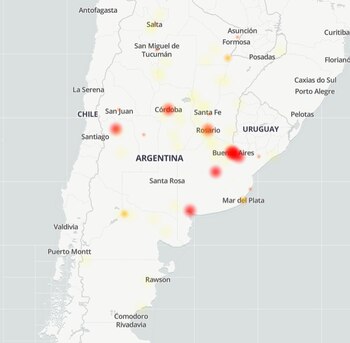 Ciudades argentinas afectadas por los