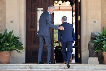 Juan Jesús Vivas, presidente de Ceuta, en su visita al rey en Marivent. (Raúl Terrel/Europa Press)