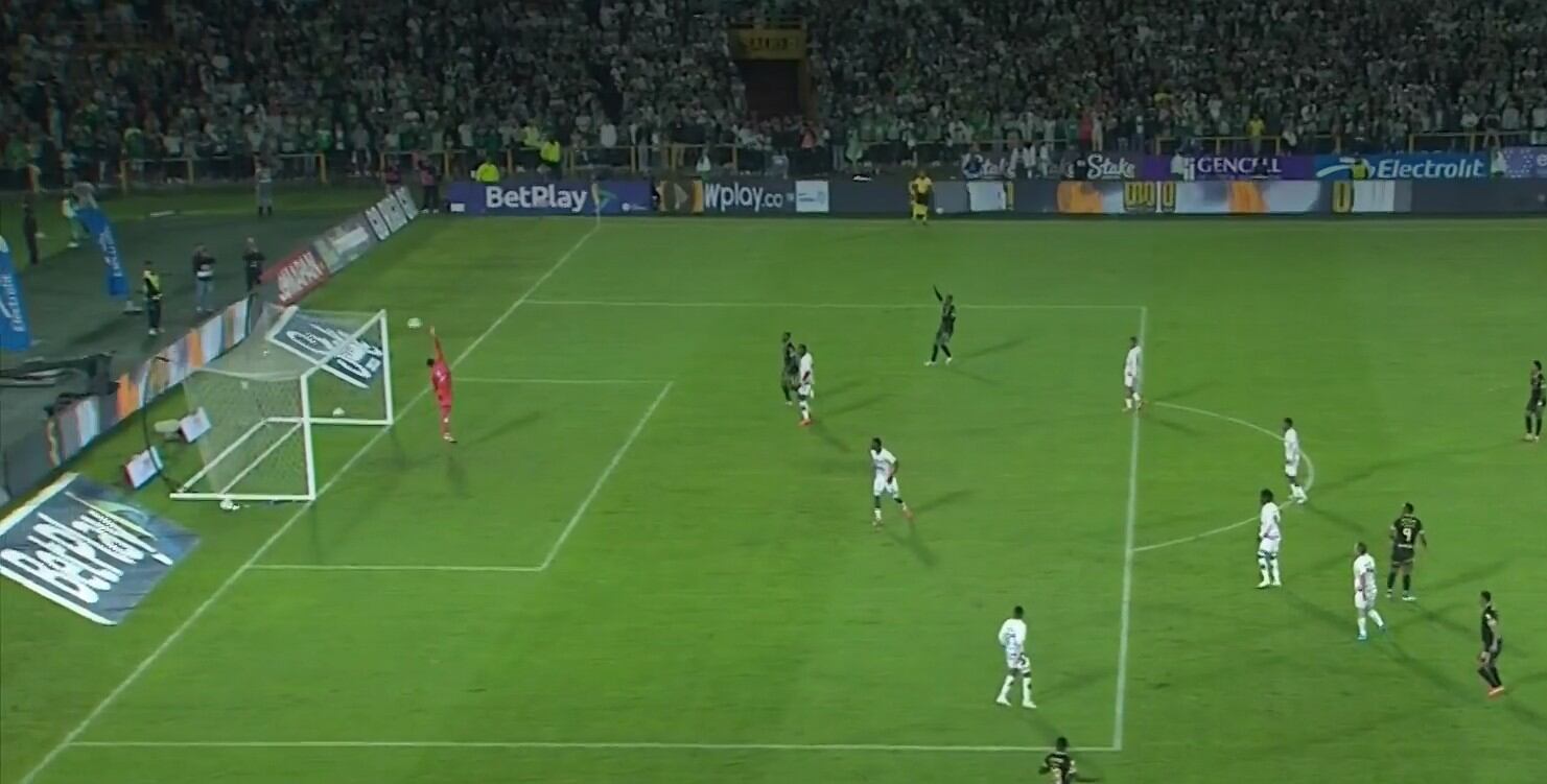 El golazo de Edwin Cardona para Atlético Nacional en El Campín - crédito Captura de video Win Sports