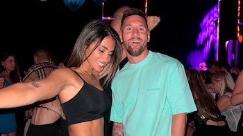 Antonela Roccuzzo y Lionel Messi