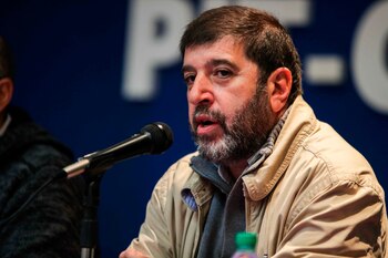 El presidente de la central sindical de Uruguay, el PIT-CNT, Fernando Pereira. EFE/ Federico Anfitti/Archivo