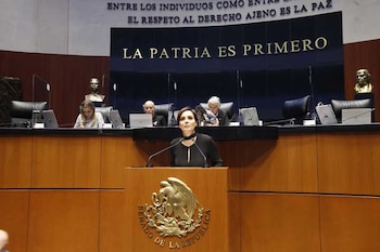 La senadora por el PAN