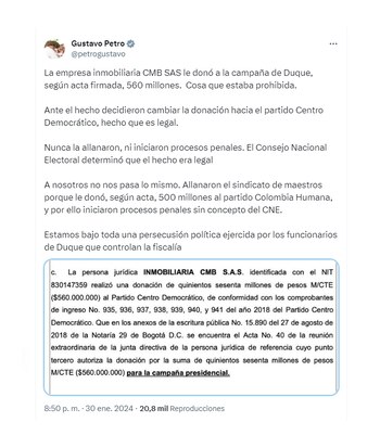 El presidente cuestionó el doble