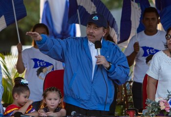 El presidente de Nicaragua, Daniel
