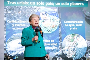 Alicia Bárcena, secretaria de Medio Ambiente y Recursos Naturales