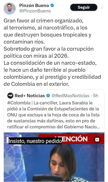 Juan Carlos Pinzón criticó propuesta