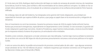 Según el escritor, Rodriguez habría realizado "maniobras burocráticas" en el Ejecutivo - crédito El Unicornio/Sitio web