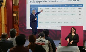 AMLO exhibió el presupuesto destinado a búsqueda de desaparecidos, protección de periodistas y otros rubros durante su sexenio