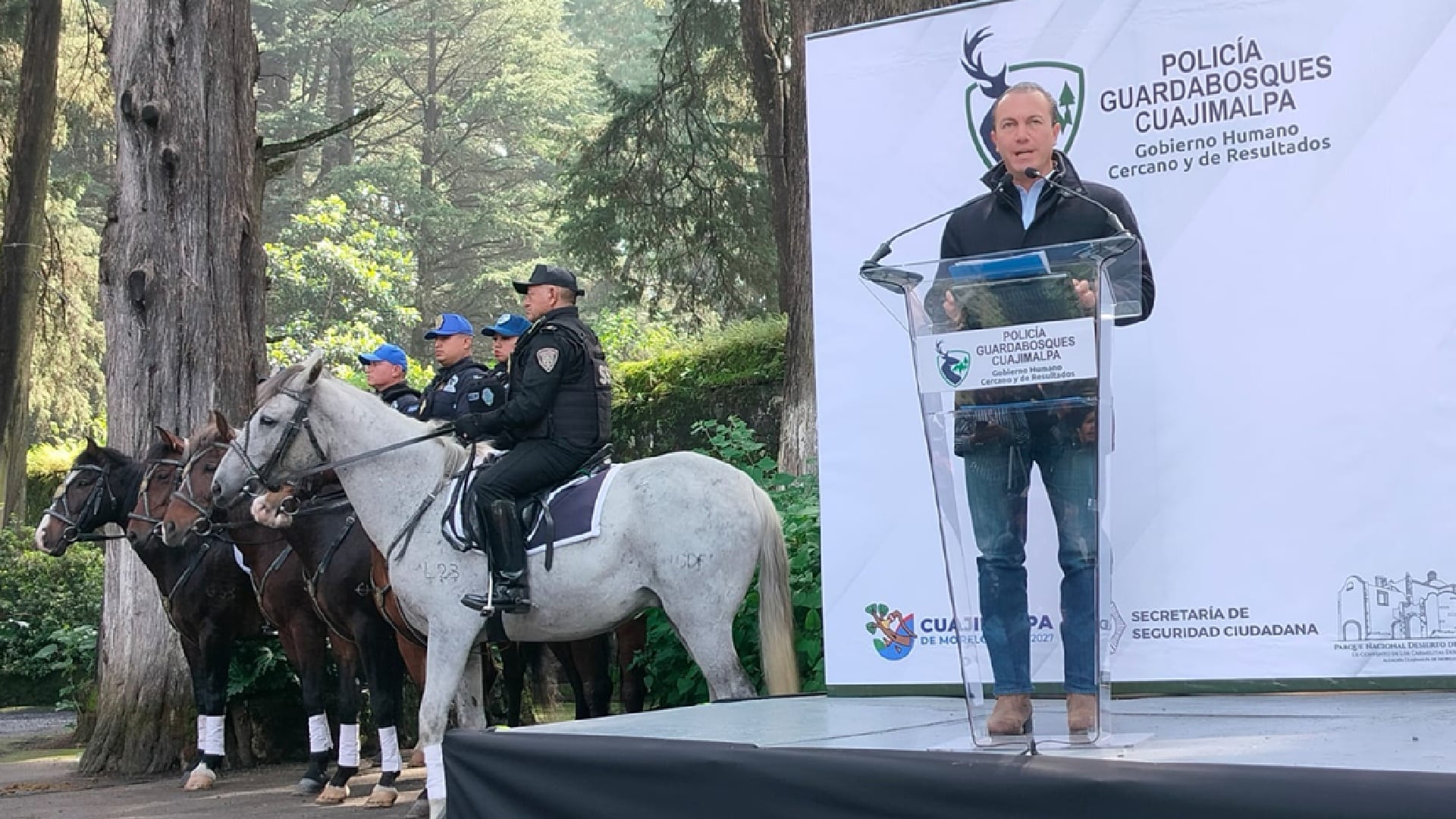 La policía guardabosque en Cuajimalpa, en una primera etapa, contará con 12 elementos, destacó el alcalde Carlos Orvañanos (Especial)