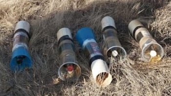 Imagen de los tubos que eran usados para fabricar bombas. (SSP Michoacán)