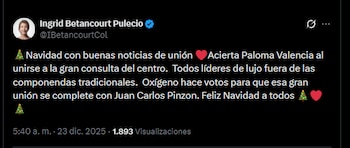 Ingrid Betancourt pidió públicamente, a