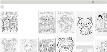 Pinterest reúne tableros de fanart y lineart de K-pop que facilitan descubrir colecciones de imágenes para colorear.