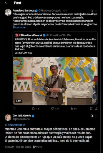 La internauta comentó la publicación