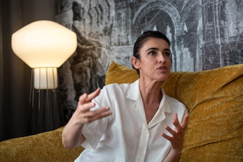 Blanca Romero en la entrevista