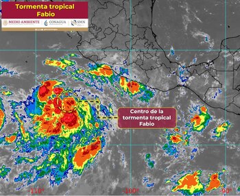 Ubicación actual de la Tormenta