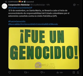 El acto público en Santa