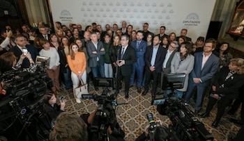 Conferencia de prensa Oposición en Diputados