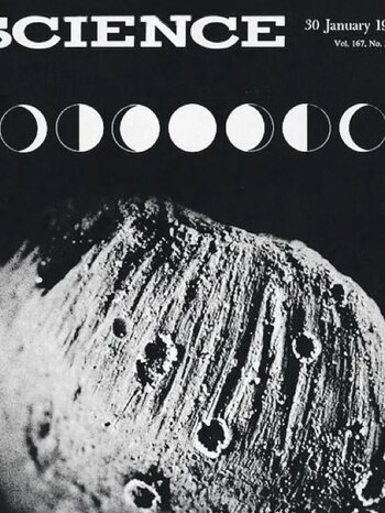 Los resultados del análisis de las muestras lunares realizados por Marco Antonio Quijano Rico fueron publicados en la revista Science, en su edición del 30 de enero de 1970 - crédito Organización Science