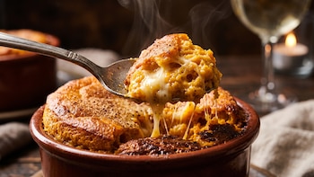 Receta de soufflé de calabaza y queso, rápida y fácil