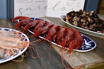Marisco en el restaurante Garelos