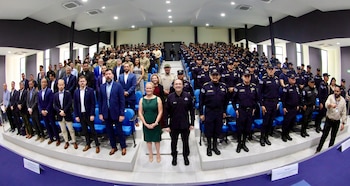 El ejercicio multinacional CENTAM Guardian 26 reforzó competencias en investigación criminal y análisis de información para agentes salvadoreños. (Cortesía: Embajada de Estados Unidos en El Salvador)