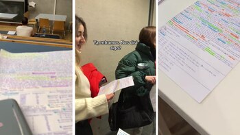 Los chicos antes de entrar