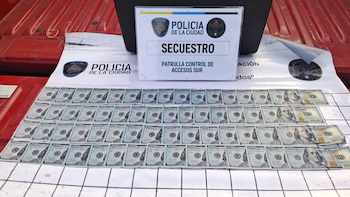 Intentó evadir un control y se tiró a un arroyo desde una altura de ocho metros con 16 mil dólares y casi 3 millones de pesos