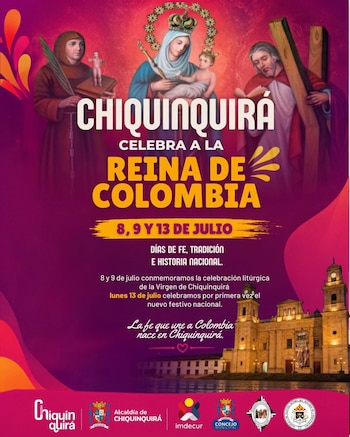 Chiquinquirá será el centro de la primera celebración oficial del nuevo festivo nacional y reunirá a feligreses y turistas en la capital religiosa de Colombia - crédito Alcaldía de Chiquinquirá