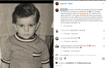 Juanes agradece los mensajes de