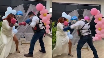 Revelación de género con golpes