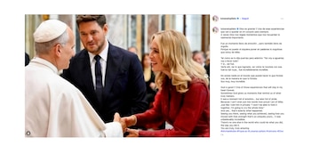Luisana Lopilato compartió en redes