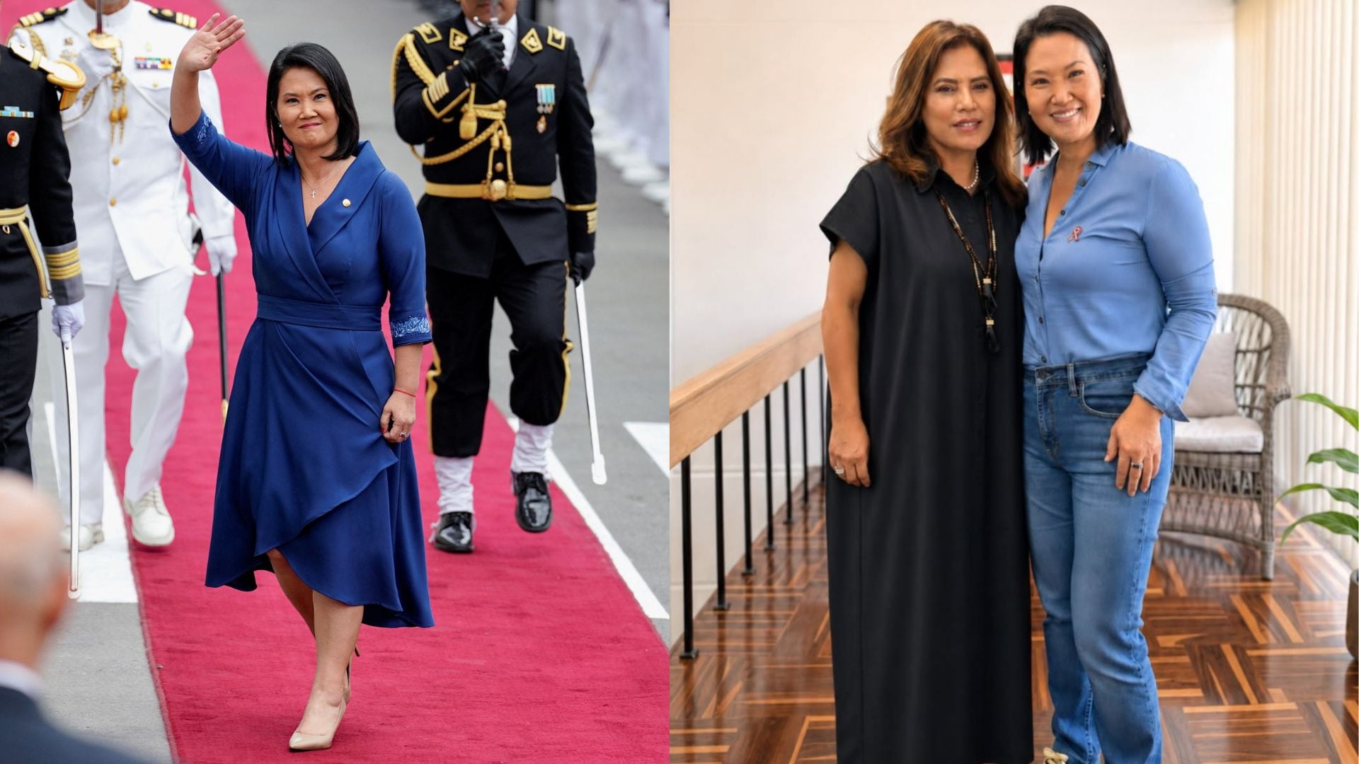 Keiko Fujimori elige un vestido azul con detalles de Huancayo en su toma de mando: la diseñadora peruana de su look presidencial