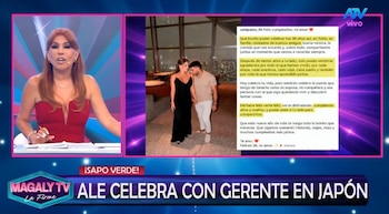 Magaly Medina advierte a Said Palao tras mensaje a Alejandra Baigorria: “No hay que confiarse de las palabras”. Captura: Magaly TV La Firme.
