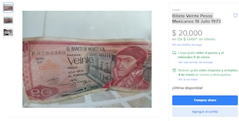 Billete Morelos. Infobae