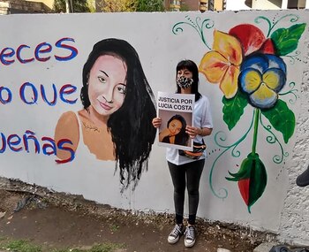 En la zona se pintó