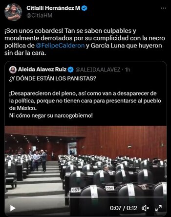 La dirigente morenista calificó a