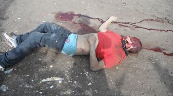 Así apareció el cuerpo del