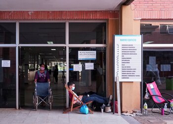 Un familiar de un paciente